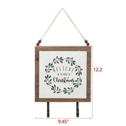 Artisasset a Set Believe In The Magic Of Christmas Christmas Wooden Wall Hanging