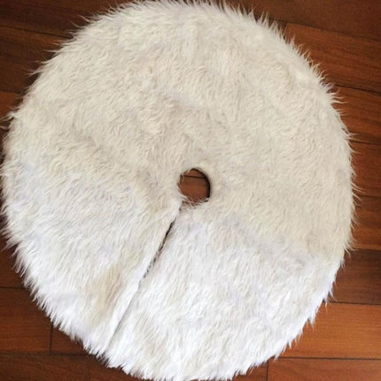 30 Inch Christmas Tree Plush Skirt/base Decoration for Merry Christmas Party Faux Fur Christmas Tree Skirt Decorations