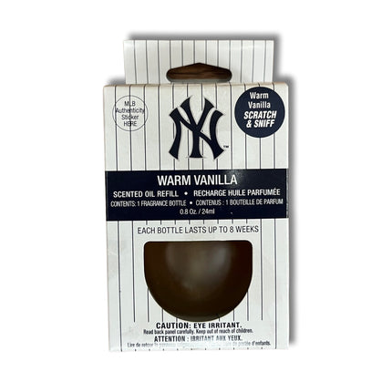 NY Yankees Warm Vanilla Plug in Air freshener refill bottle (0.8 Oz)