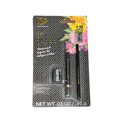 Brow Pencil with Sharpener and Brush